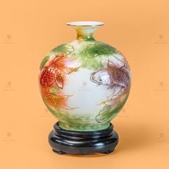 Quả Hút Lộc Lục Bảo Niên Niên Hữu Dư Vẽ Vàng